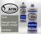 Preview: Saab, Midnight Silver Metallic (wheel), WA263M: 400ml Sprühdose + 400ml Klarlack - Set, von ATW Autoteile West.